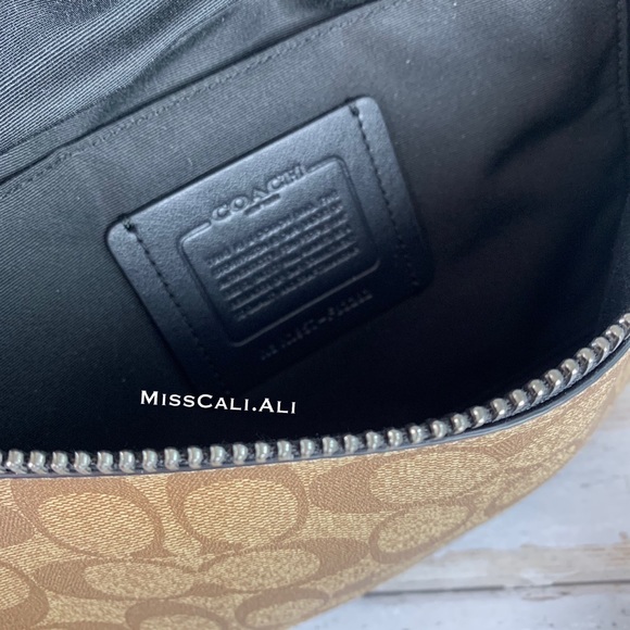 ⚡️COACH Men’s Warren Signature Leather Belt Bag - Picture 7 of 13